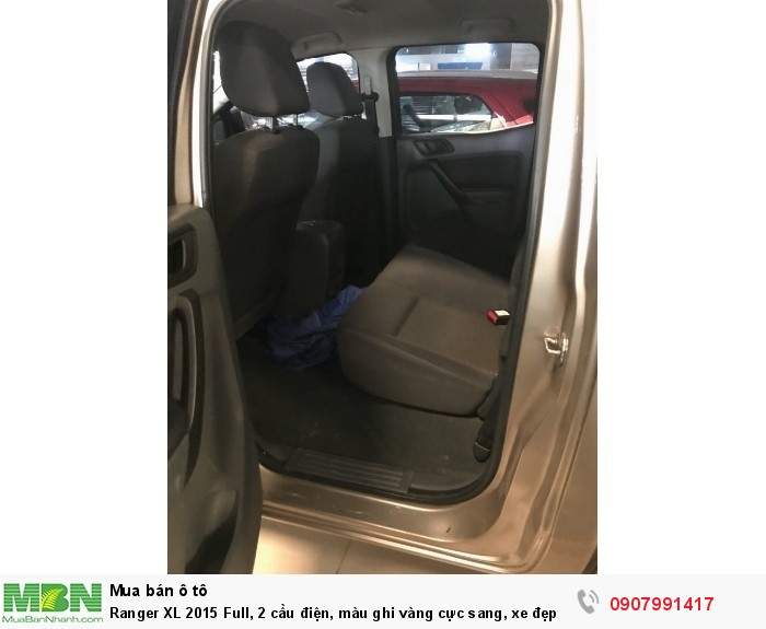 Ranger XL 2015 Full, 2 cầu điện, màu ghi vàng cực sang, xe đẹp như ảnh