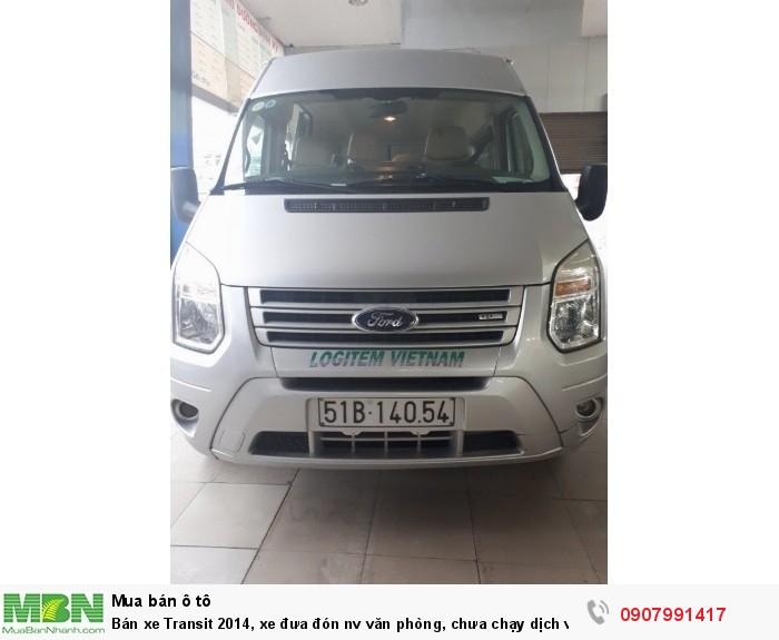 Bán xe Transit 2014, xe đưa đón nv văn phòng, chưa chạy dịch vụ, zin từ đầu đến chân
