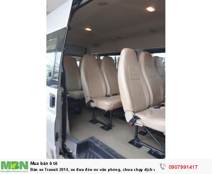 Bán xe Transit 2014, xe đưa đón nv văn phòng, chưa chạy dịch vụ, zin từ đầu đến chân