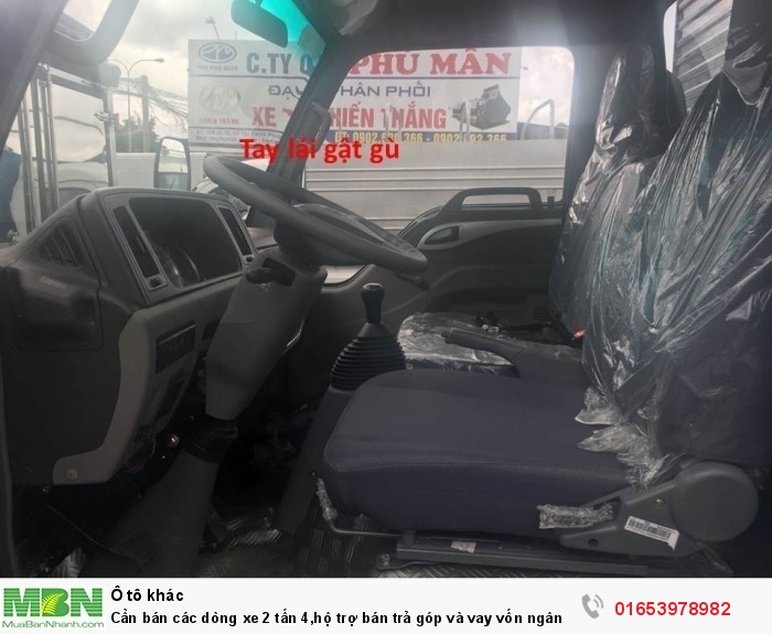 Cần bán các dòng xe 2 tấn 4,hộ trợ bán trả góp và vay vốn ngân hàng.