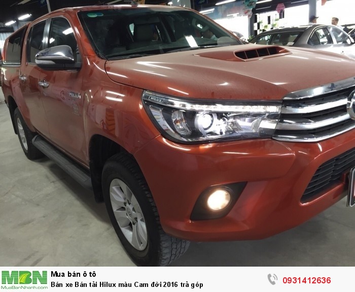 Bán xe Bán tải Hilux màu Cam đời 2016 trả góp