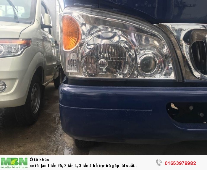 Xe tải Jac 1 tấn 25, 2 tấn 4, 3 tấn 4 hổ trợ trả góp lãi suất thấp