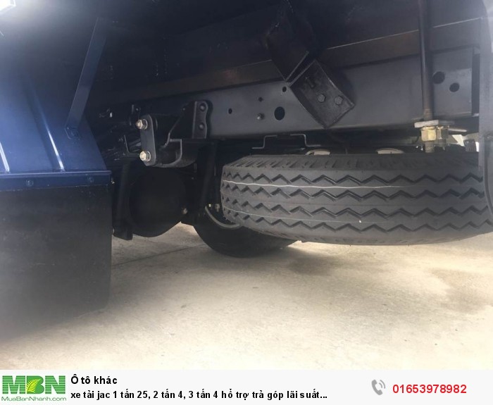 Xe tải Jac 1 tấn 25, 2 tấn 4, 3 tấn 4 hổ trợ trả góp lãi suất thấp