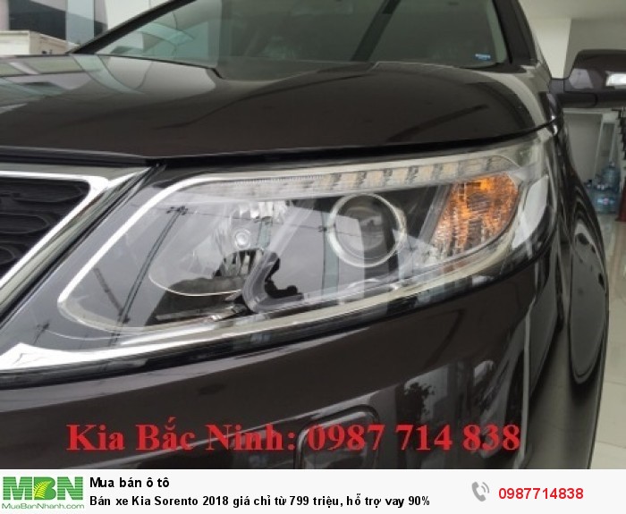 Bán xe Kia Sorento 2018 giá chỉ từ 799 triệu, hỗ trợ vay 90%