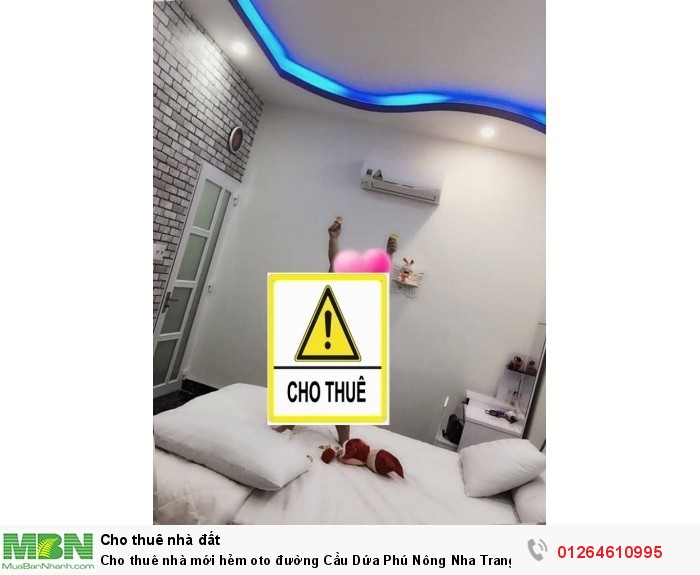 Cho thuê nhà mới hẻm oto đường Cầu Dứa Phú Nông Nha Trang