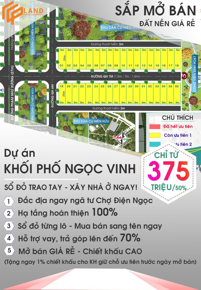 Bán đất có sổ đường Dũng Sĩ Điện Ngọc