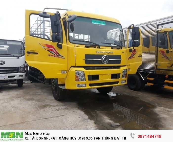 XE TẢI DONGFENG HOÀNG HUY B170 9.35 TẤN THÙNG BẠT TIÊU CHUẨN NHẬP KHẨU
