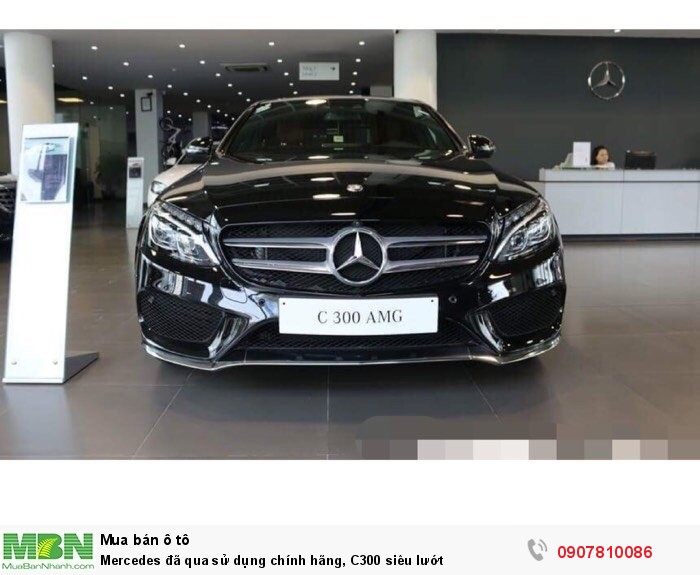 Mercedes đã qua sử dụng chính hãng, C300 siêu lướt (Mercedes Trường Chinh- TP.HCM)