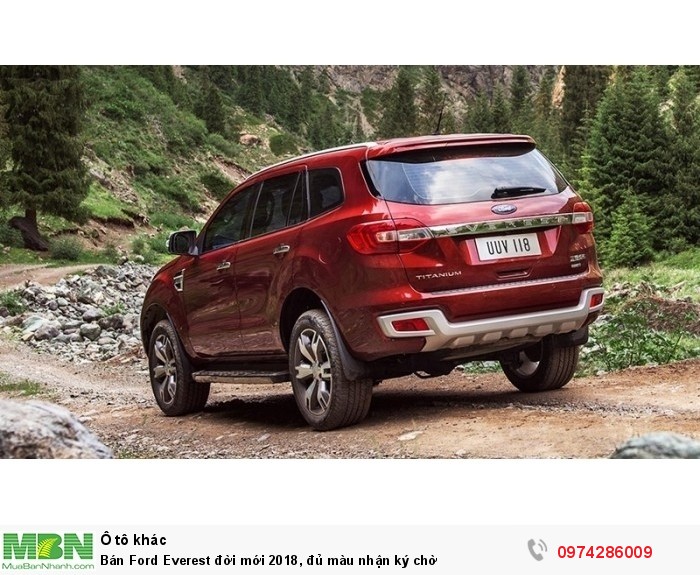 Bán Ford Everest đời mới 2018, đủ màu nhận ký chờ