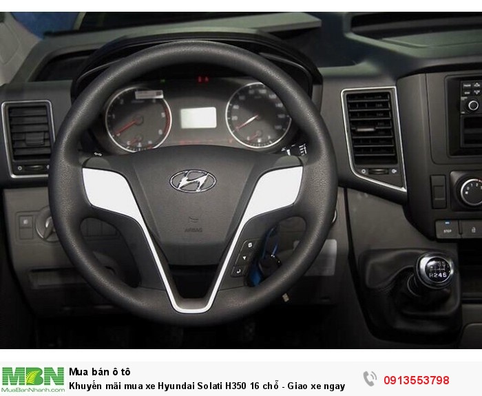 Khuyến mãi mua xe Hyundai Solati H350 16 chỗ - Giao xe ngay