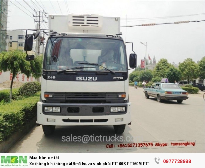 Xe thùng kín thùng dài 9m5 isuzu vinh phát FT160S FT160M FT160SL