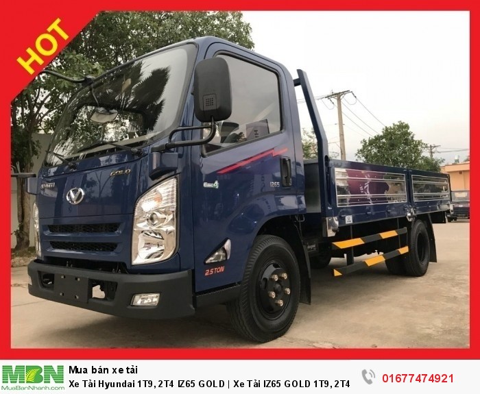 Xe Tải Hyundai 1t9, 2t4 Iz65 Gold | Xe Tải Iz65 Gold 1t9, 2t4 Hyundai Đô Thành Tặng 100% Trước Bạ
