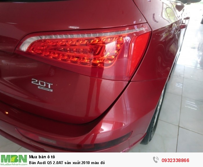 Bán Audi Q5 2.0AT sản xuất 2010 màu đỏ