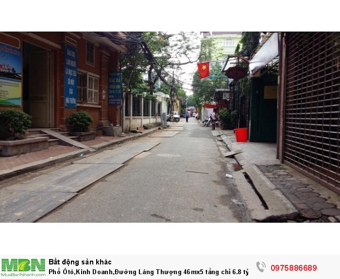 Phố Ôtô,Kinh Doanh,Đường Láng Thượng 46mx5 tầng chỉ 6.8 tỷ