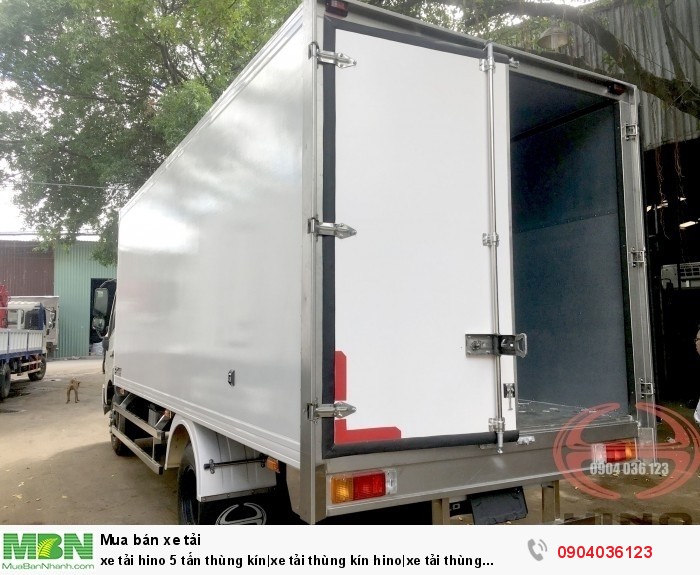 Xe tải Hino 5 tấn thùng kín| xe tải thùng kín Hino| xe tải thùng kín 5 tấn| xe tải Hino