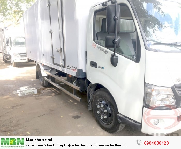 Xe tải Hino 5 tấn thùng kín| xe tải thùng kín Hino| xe tải thùng kín 5 tấn| xe tải Hino
