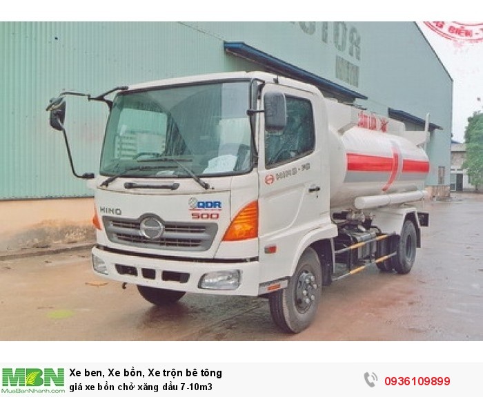 giá xe bồn chở xăng dầu 7-10m3
