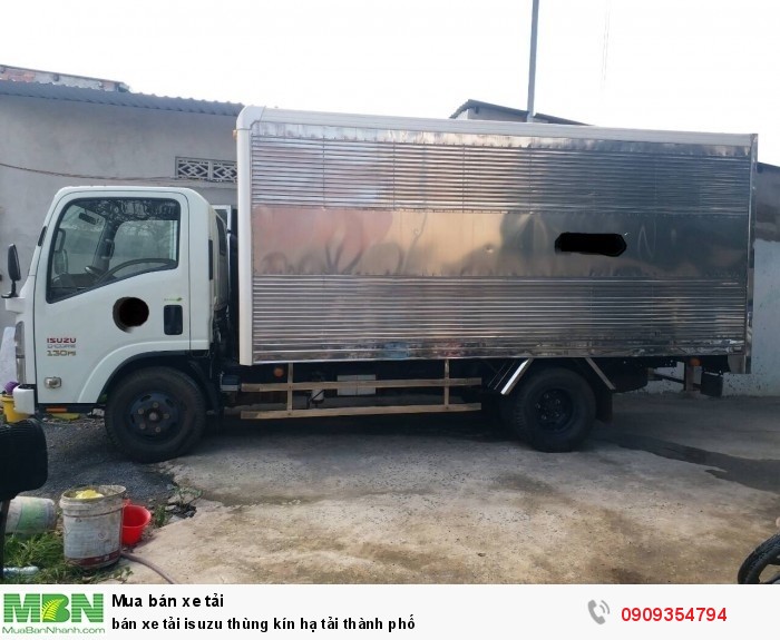 Bán xe tải Isuzu thùng kín hạ tải thành phố