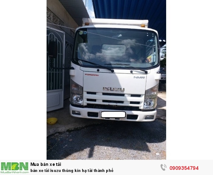 Bán xe tải Isuzu thùng kín hạ tải thành phố