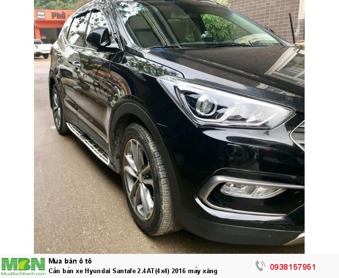 Cần bán xe Hyundai Santafe 2.4AT(4x4) 2016 máy xăng