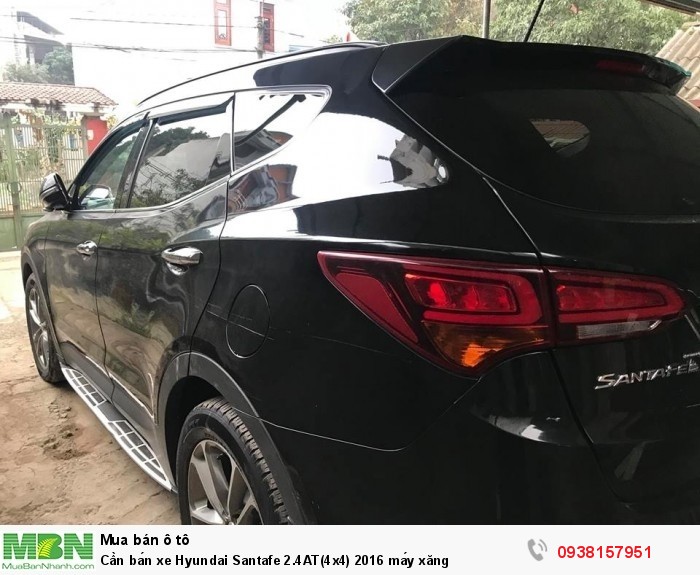 Cần bán xe Hyundai Santafe 2.4AT(4x4) 2016 máy xăng