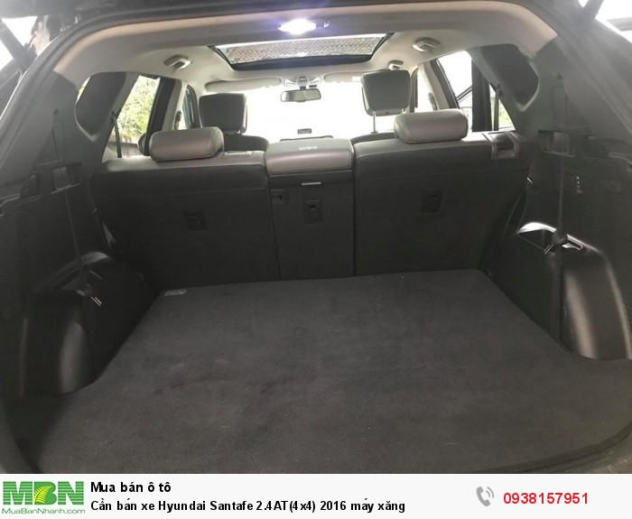 Cần bán xe Hyundai Santafe 2.4AT(4x4) 2016 máy xăng