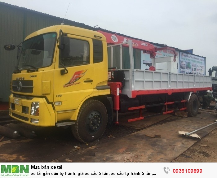 Xe tải gắn cẩu tự hành, bán cẩu tự hành 5 tấn, giá xe cẩu tự hành 5 tấn, giá xe cẩu 5 tấn
