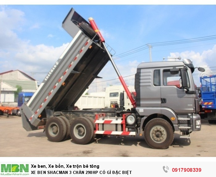 Xe Ben Shacman 3 Chân 290hp Có Gì Đặc Biệt