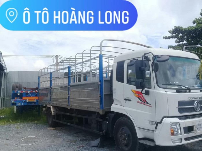 Bán rẻ Xe tải 2 cầu  thung mui bạc dài 7m5 Dongfeng Trung Quốc hổ trợ vay 101%