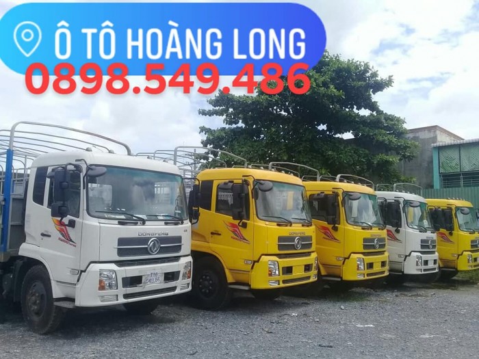 Bán rẻ Xe tải 2 cầu  thung mui bạc dài 7m5 Dongfeng Trung Quốc hổ trợ vay 101%