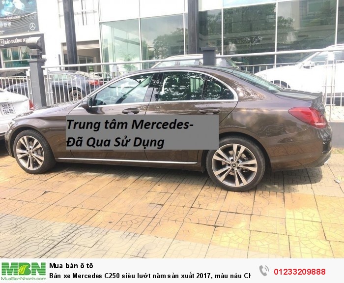 Bán xe Mercedes C250 siêu lướt  năm sản xuất 2017, màu nâu Chỉ cần 500 triệu là là có xe !