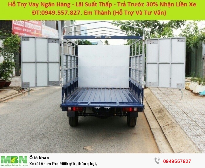 Xe tải Veam Pro 900kg/1t, thùng bạt,