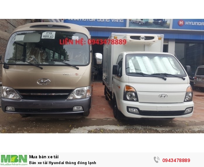 Bán xe tải Hyundai thùng đông lạnh