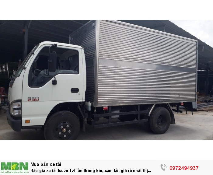 Báo giá xe tải Isuzu 1.4 tấn thùng kín, cam kết giá rẻ nhất thị trường, giiao xe ngay!