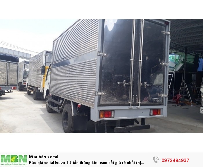 Báo giá xe tải Isuzu 1.4 tấn thùng kín, cam kết giá rẻ nhất thị trường, giiao xe ngay!