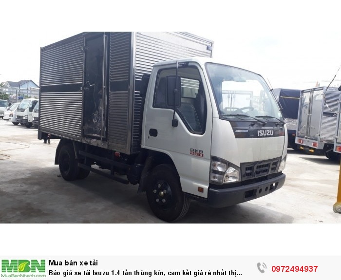 Báo giá xe tải Isuzu 1.4 tấn thùng kín, cam kết giá rẻ nhất thị trường, giiao xe ngay!
