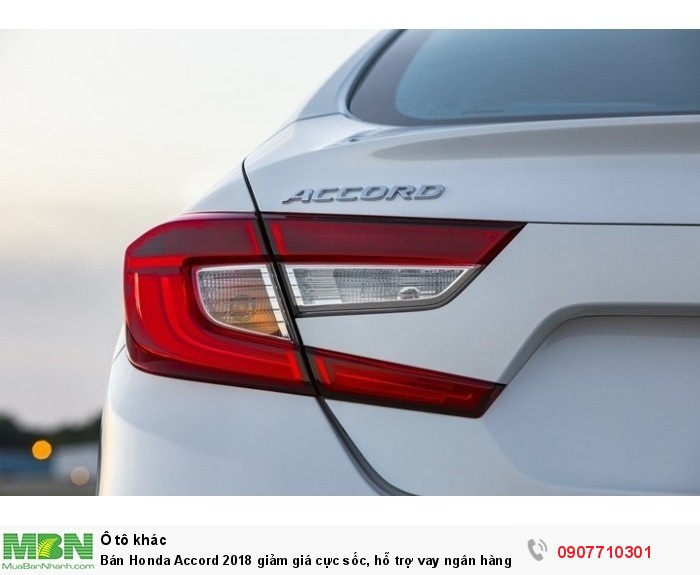 Bán Honda Accord 2018 giảm giá cực sốc, hỗ trợ vay ngân hàng đến 85% lãi suất cực thấp!