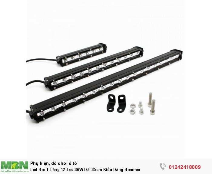 Led Bar 1 Tầng 12 Led 36W Dài 35cm Kiểu Dáng Hammer