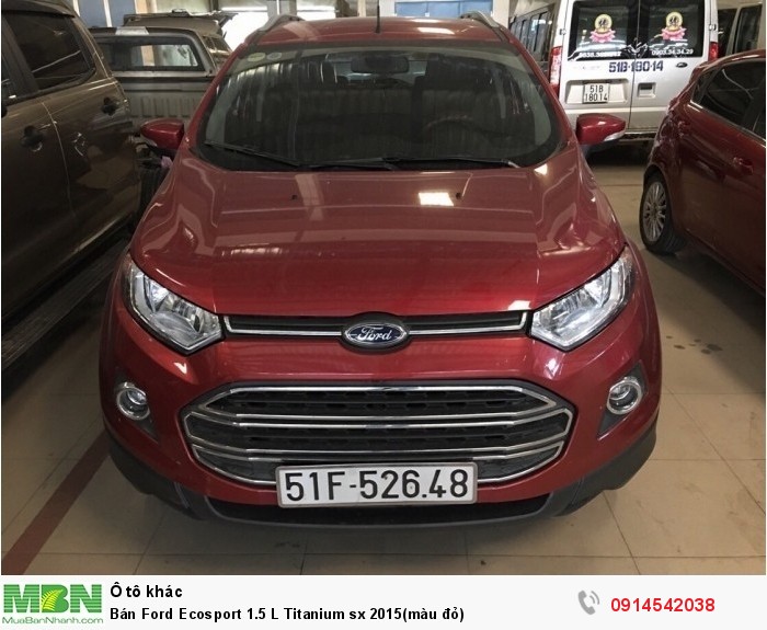 Bán Ford Ecosport 1.5 L Titanium sx 2015(màu đỏ)