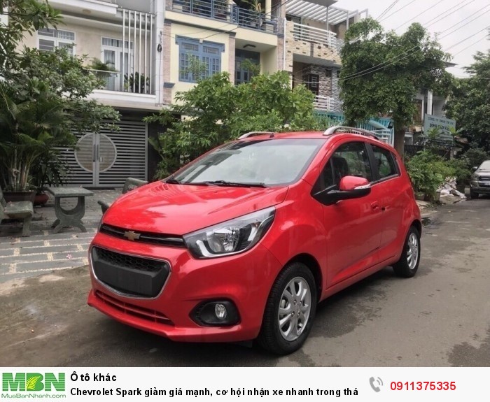 Chevrolet Spark giảm giá mạnh, cơ hội nhận xe nhanh trong tháng.