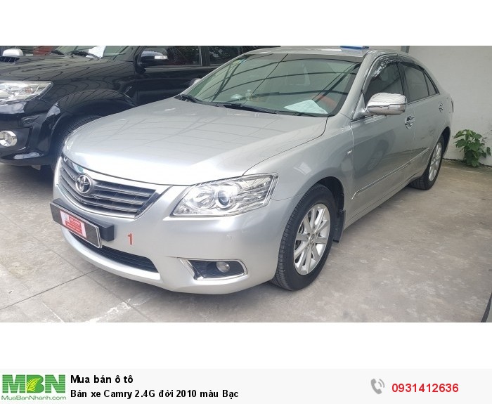 Bán xe Camry 2.4G đời 2010 màu Bạc