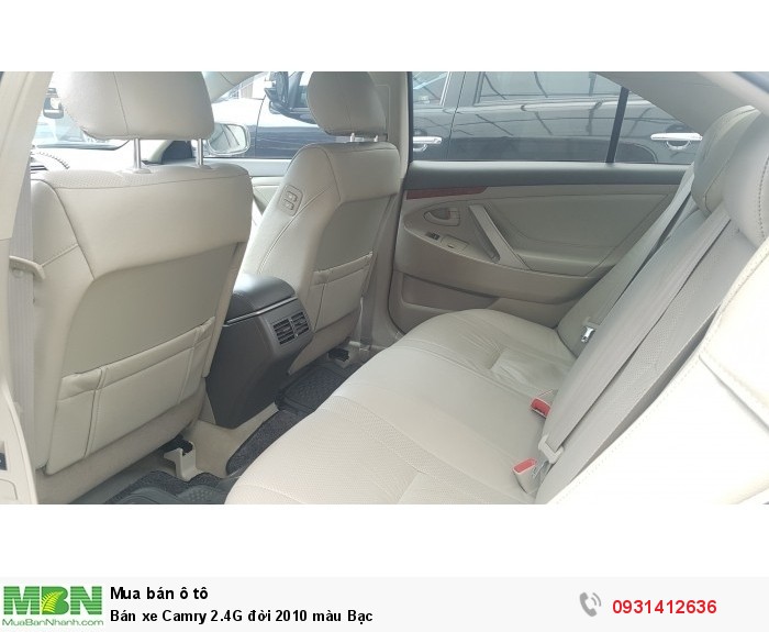 Bán xe Camry 2.4G đời 2010 màu Bạc