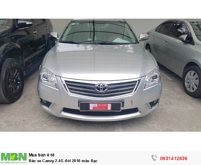 Bán xe Camry 2.4G đời 2010 màu Bạc