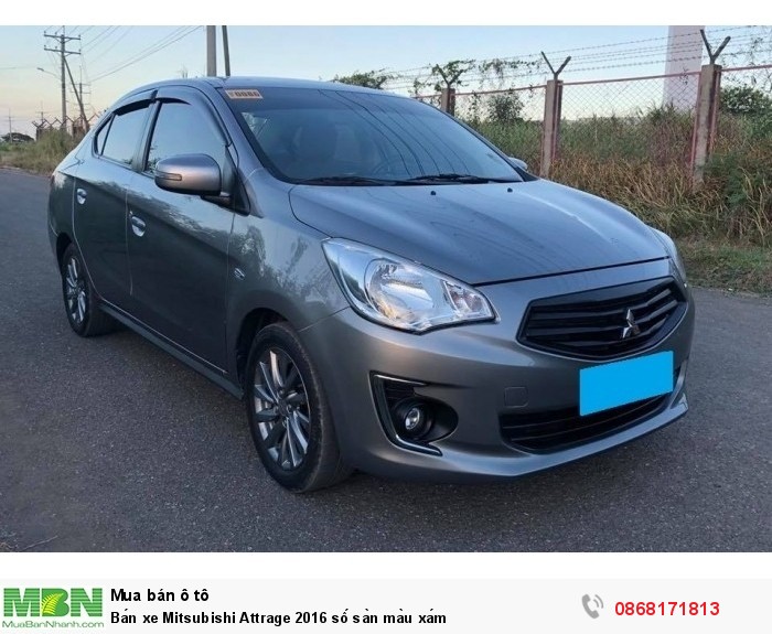 Bán xe Mitsubishi Attrage 2016 số sàn màu xám