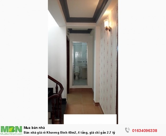 Bán nhà giá rẻ Khương Đình 40m2, 4 tầng