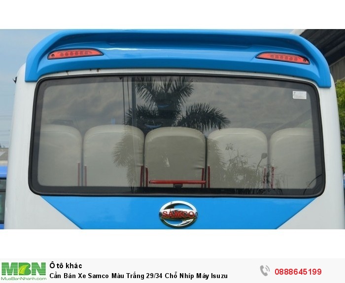 Cần Bán Xe Samco Màu Trắng 29/34 Chỗ Nhíp Máy Isuzu