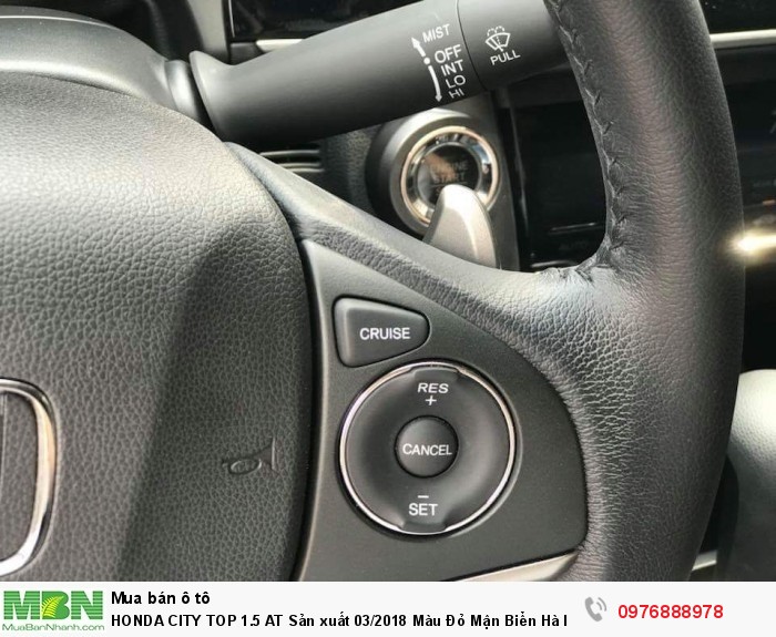 Honda City Top 1.5 At Sản Xuất 03/2018 Màu Đỏ Mận Biển Hà Nội.