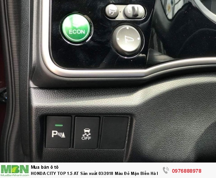 Honda City Top 1.5 At Sản Xuất 03/2018 Màu Đỏ Mận Biển Hà Nội.