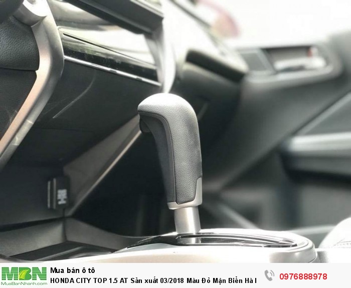 Honda City Top 1.5 At Sản Xuất 03/2018 Màu Đỏ Mận Biển Hà Nội.