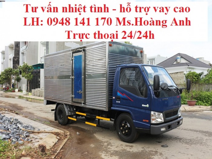 Xe tải đô thành 2.4tan ^ đô thành 2.4t - thùng kín - euro 4 $ trả góp
